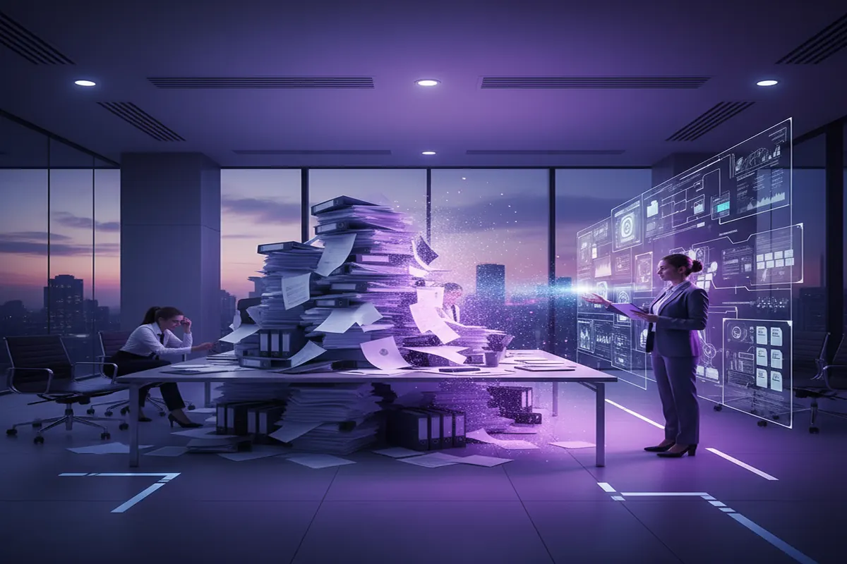 مشاكل المعاملات الورقية في المؤسسات