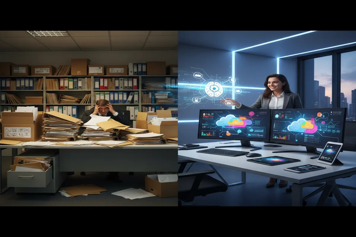 الفرق بين الأرشفة الورقية والإلكترونية